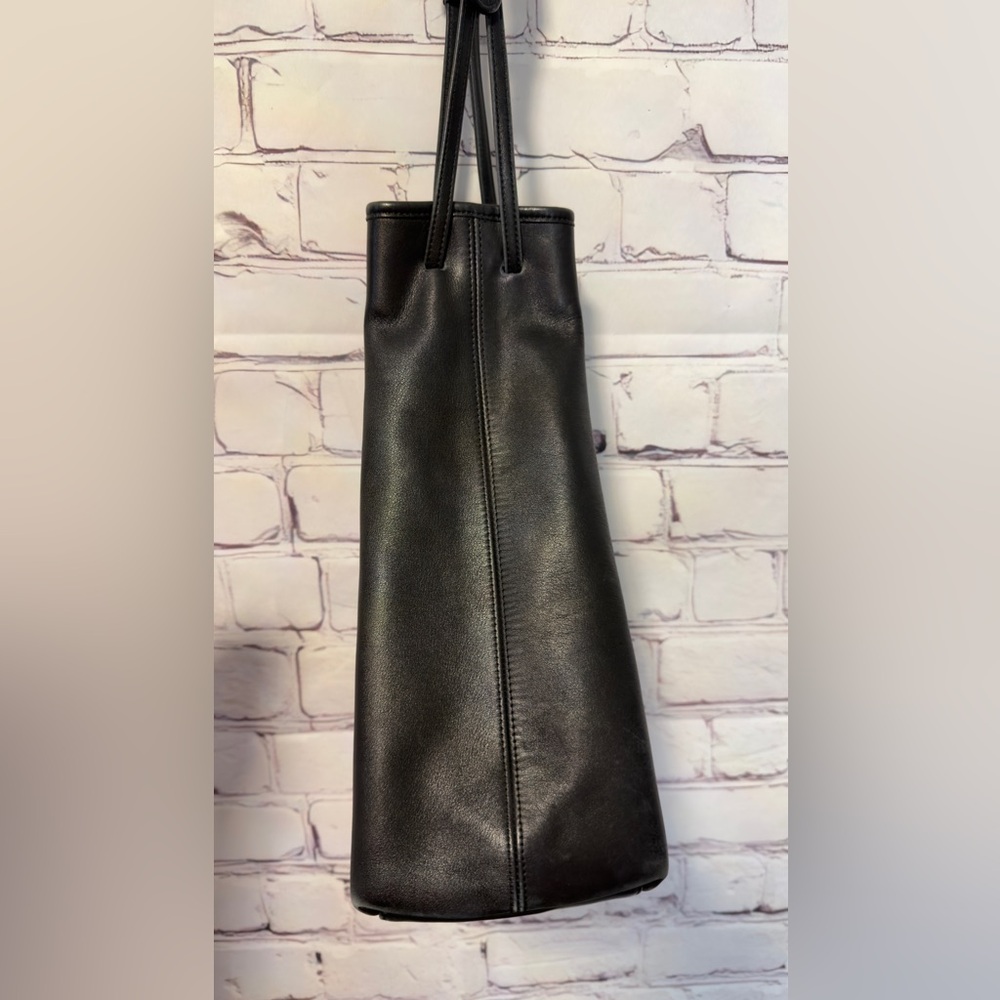 Vintage Coach Legacy black leather drawstring bucket bag - Picture 9 of 11